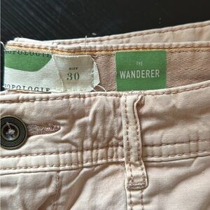 Anthropologie The Wanderer Light Tan Trousers